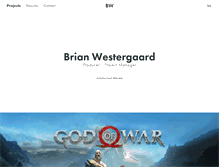 Tablet Screenshot of brianwestergaard.com